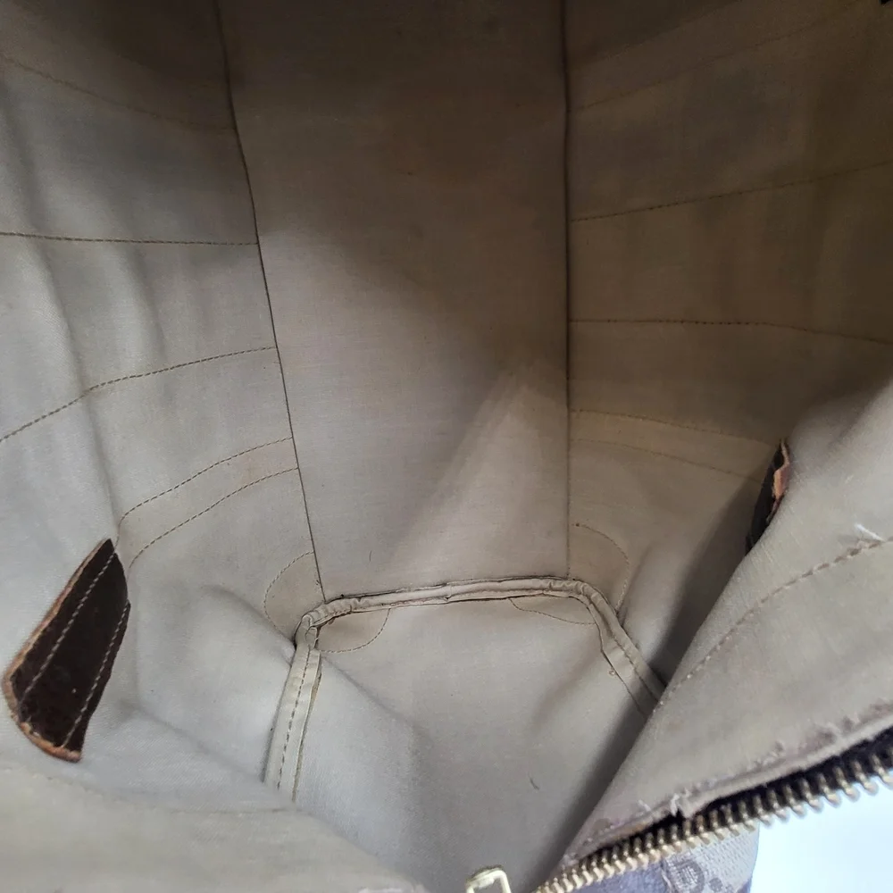 Gucci Vintage GG Supreme Sherry Line Boston 35 Bag..Auth.